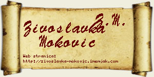 Živoslavka Moković vizit kartica